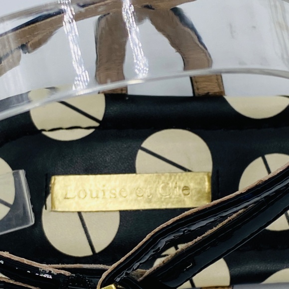 Louise et Cie Albaran Sandal Thong Black White Polka Dot Pineapple Women’s 7.5 - Picture 3 of 9